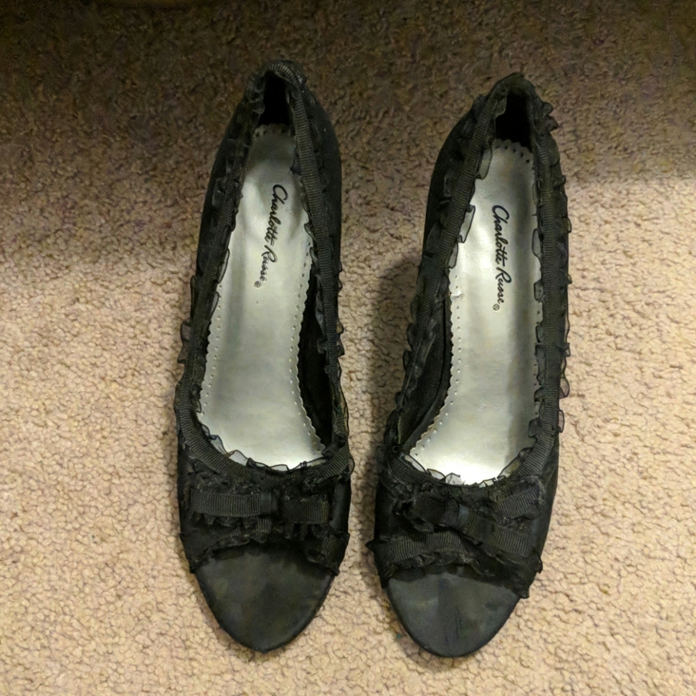 Black heels